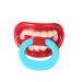 Greattangle baby silicone pacifier funny pacifier pacifier baby rabbit teeth cute pacifier beard pacifier baby accessories red pull ring tooth d.