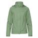 Vaude Women's Escape Bike Light Jacket |Light 2-layer rain jacket-reliable bike rain protection |Thin network feed |Hood in the collar |Reflecting elements |Eco Finish 44 Willow Green