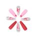Brishow Red Press-On Nails with Heart Rhinestones | 24 Ballerina Acrylic Fake Nails for Women & Girls - International Shipping - Buy Online on GoSupps.com