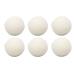 Wool Drying Balls Static Reduction 6 Pieces Time Saving Skin Friendly Fabric Softener Odour Removal Safe Reusable for Laundry (6cm)