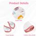 Vicloon Baby Bandana Dribble Bibs 7pcs - Teething Bibs for Boys and Girls | Soft & Absorbent Infant Bibs | Unisex Pink-white - Buy Online on GoSupps.com