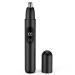 Smity Ear and Nose Hair Trimmer Professional Painless Eyebrow Trimmer for Men and Women Battery-Operated Dual-Edge Blades Built-in LED Light (Black)