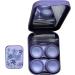 Hrippy Portable Travel Contact Lens Case Kit - Blue Pink Purple | Includes 2 Solution Bottles & Tweezers - Buy Online on GoSupps.com