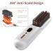 Buy Cordless Hair Straightener Brush | Portable Negative Ion Hot Hair Brush with LCD Display | Rechargeable 360 Anti-Scald for Women - Ideal for Travel (White - Buy Online on GoSupps.com