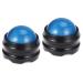 JeCompris 2st massage ball Back massage roller muscle roller stick trigger point massage device Self-massage device message therapy massage tools manage bay scroll wheel mediumx2pcs bluex2stk