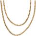 Mindful Breathing Necklace Prevent Skin Fading Reduce Anxiety Relieve Stress Increase Lung Volume For Men For Daily Wear (Gold Color) - Buy Online on GoSupps.com