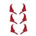Beavorty 6 Pairs Halloween Decorative Red Horn Barrettes Cute Halloween Hair Pins Devil Halloween Costume Headpiece Demon Hair Clamps Bang Devil Horns Hair Clip Horn hairpin cosplay child