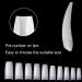 Beuniar 500Pcs Natural French Acrylic Nail Tips - Perfect for Manicure Nails Art at Salons & Home DIY - Buy Online on GoSupps.com