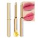 BINGBRUSH 2Pcs Clear Crystal Color Changing Lipstick PH Lip Balm Rich in Vitamin E for All-Day Moisture Gold Foil Temperature Change Long Lasting Moisturizer Waterproof Lip Balm Jelly Crystal Discoloration Lipstick Set 2...