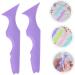 DRESSOOS Eyelash Tool 2pcs Silicone Beauty Ruler Eyeshadow Eyebrow Stencils Aid Eyeliner Guide Aid Eyeliner Brush Bevel - Buy Online on GoSupps.com