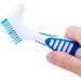 Denture Care Brush Set - 4 Pcs Double Bristle Head Brushes for False Teeth Cleaning - Portable Denture Cleaner - (4 Colors) - Buy Online on GoSupps.com