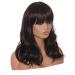 Wig Women Long Hair Brown Brown Synthetic Long Wavy Brazilian Curly Cosplay Women Hair 60s 50s 80s 70s