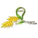 Alloy Hair Claws Clip Wheat Spike Hair Claw Elegant Ponytail Claw Clip Non-Slip Hair Catch Barrette Fashion Hair Accessories Style2