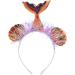 xbiez Shinning Tinsel Mermaids Hairband Music Concerts Fish Scale Headband for Teens Adult Party Performances Hair Supplies Fish pattern purple - Buy Online on GoSupps.com