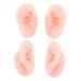 LIFKOME Silicone Ear Body Parts 2 Pairs of Ear Models for Display Cleaning Training No Bubbles
