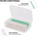 Ultra Narrow Interdental Brush - 160 Disposable Silicone Toothpicks for Effective Dental Cleaning - Green - Buy Online on GoSupps.com