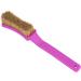 Bouldering Brush with Thick Boar's Hair Bristles | Rock Climbing Holds Cleaner | Indoor/Outdoor Climbing Chalk Brush - Black & Purple - Buy Online on GoSupps.com