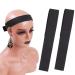 2 PCS Lace Melting Band,Elastic bands for Wig Edges, Lace Melting Band for Wigs and Baby Hair. Wig Band Edge Wrap to Lay Edges,Elastic Bands for Sewing, Edge Laying Band 2PCS Black Elastic Band