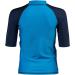 Arena Boy's Unisex Jr Rash Vest S/S - Turquoise-Navy Graphic Rash Guard Shirt for Swim & Surf - Buy Online on GoSupps.com