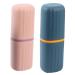 TOVINANNA 2pcs Travel Wash Cup Toothbrush Mug Toothbrush Case Bathroom Accessories Toothbrush Container