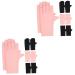 Healeved 8 Pairs Nail Gloves Fingerless Gloves Uv Anti Fingerless Gloves Uv Rays Gloves Uv Gloves for Gel Nail Lamp Black Fingerless Gloves Women Gloves for Nails Anti Gloves Manicure Nylon