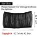 Universal Bird Cage Seed Catcher Guard Net Cover - 50-90 Inch Black Nylon Mesh Skirt for Round/Square Cages | Parrot Seed Catcher Net - Soft & Stretchy - Buy Online on GoSupps.com
