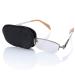 Silk Eye Patch Glasses One-Eyed Mask for Adult & Kids Treat Lazy Eye Amblyopia And Strabismus (Small) 1 Count (Pack of 1)