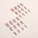 SINLOV Coffin French Camellia Flower False Nails Nude Long Medium Fake Nails Glossy Press on Nails Ballerina Acrylic Full Cover Fake Nails for Women and Girls - Buy Online on GoSupps.com