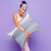 2 Pack Satin Pillowcase Set with Adjustable Eye Mask and Volume Scrunchie - Silver Classic Style | Standard Size - Buy Online on GoSupps.com