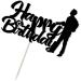 LVEUD Camera Photographer Happy Birthday Cake Topper Black Photography Lovers Party Cake Decorations - Buy Online on GoSupps.com