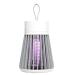 Mosquito Killing Lamp Mosquito Lamp Rechargeable Light Mosquito Trap Click Mosquito Lamp with Hanging Loop for Home Bedroom Outdoor Camping Grey