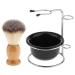 Harilla Durable Wooden Shaving Brush Bowl Set for Daily Use