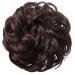 JJStar 2-Piece Rubber Band Hair Parting Set | Dutt Hair Ties & Extensions for Messy Buns & Ponytails - Chestnut Brown - Buy Online on GoSupps.com