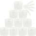 Travel bottlingtravel pots for cream small pots with lids 12 PC Empty 50ml Pink Plastic Cosmetic Jars with Screw Lid 50g Small Pot with Inner Linner for Cosmetic Travel Gel Lip Balm + 5X Spatula (Co