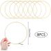 Outuxed 8pcs 10-inch Metal Hoops for DIY Crafts, Dream Catchers, and Wedding Decor - Gold Macrame Rings for Wall Hanging - Buy Online on GoSupps.com