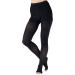 Absolute support compression tights made of opaque for women class 2 20-30mmHg - graded compression stockings long with open tip for varicose veins lymphedema lymphedema - black X -Large XL black