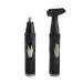 2-in-1 Sideburn Nose Hair Trimmer Painless Rechargeable Ear and Nose Hair Trimmer for Men and Women Professional Nose Hair Clipper Easy to Clean (Black)