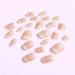 Justotry 24 Pcs White Square Short False Nails - Gradient Nude French Press on Nails with Nail Glue - Pretty Squoval Fake Nails for Women - Buy Online on GoSupps.com