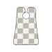 Light grey checkered Print Beard Bib Apron Non-Stick Beard Men's Hair Catcher for Shaving Gifts for Men. One Size Black5