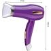Powerful Hairdryer Travel Hair Dryer Foldable Lightweight Blow Dryer Fast Drying Hair Dryer 1000W with 3 Temperatures DC Motor Overheating Protection Function for Travel and Family Purple Small Gift - Buy Online on GoSupps.com