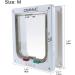 CEESC Cat Flap Door with 4 Way Lock - M Size 6.18 x 6.30 - White - Buy Online on GoSupps.com
