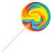 Jumbo Rainbow Swirl Lollipop 5 Inch Mixed Fruit Flavor 3-Pack - Individually Wrapped Suckers - 3 Count - Buy Online on GoSupps.com