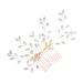 Ipetboom Sweet Rhinestone Hair Accessories Bridal Hair Wedding Hair Comb Beads Rhinestone Headpiece Prom Hair Accessories Headwear for Women Bride Hair Piece Wedding Dress Crystal