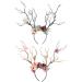 Chronstyle Christmas Elk Antlers Headband - Cute Floral Hair Hoop for Women & Girls | Perfect for Carnival Parties - Buy Online on GoSupps.com