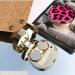 Pink Leopard Print Contact Lens Case Portable Contact Lens Case Contact Lens Case Set with Mirror Tweezers Wearing Stick Suitable for Daily Travel and Contact Lens Storage (Round) - Buy Online on GoSupps.com