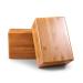 Bamboo Yoga Block (2 PCS), Bamboo Handstand Block,Support Brick to Deepen Poses, Improve Strength and Aid Balance and Flexibility