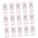 DOITOOL 15 Pcs Razor Holder Clothes Rack White Old Customers Wall Brush Holder Plastic