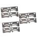 LALAFINA 6 Pcs Eyebrow Ruler Brow Shaping Template Tool Eyebrow Guide Stencil Eyebrow Trimming Guide Ruler