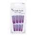Beauty Artificial Full Cover Ballerina T-shaped Colorful Fake Nail Gradient False Nails Purple Matte