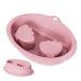 Bol Ongles D poseur | Bassin de Manucure pour D capage - Bol de Trempage Compact en Silicone pour Maison & Institut Rose